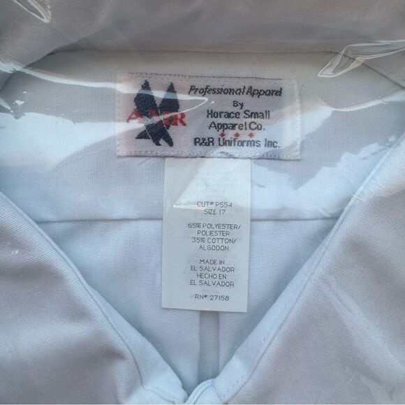 Horace Small Apparel Co. Men’s Professional White Shirts AMR - Bundle of 3 - Picture 5 of 6